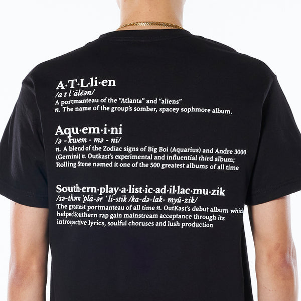 PLEASURES X OUTKAST VOCABULARY TEE (BLACK)