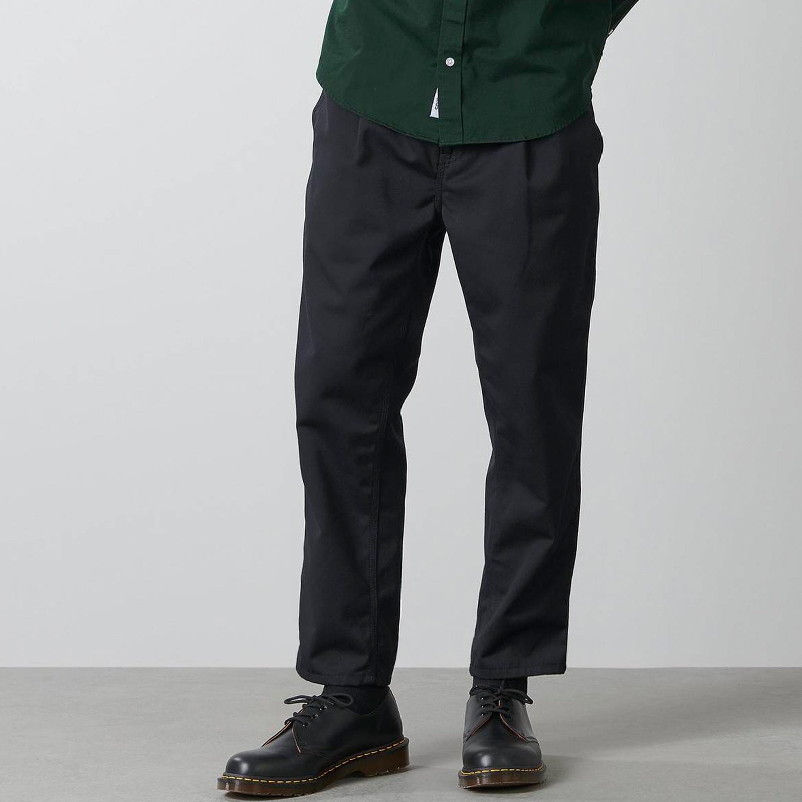 Abbott Cropped Carhartt Wip Abbott Pants Abbott Pant (Black) – Capsul