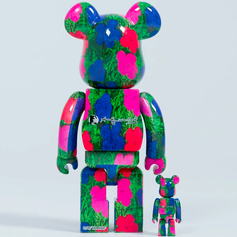 Be@rbrick Andy Warhol "Flowers"