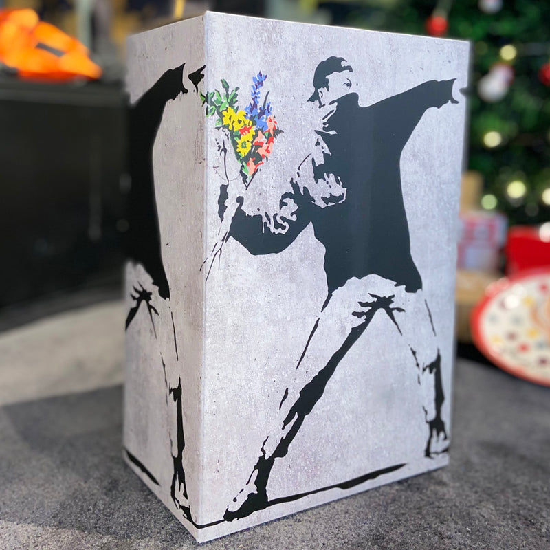 Be@rbrick x Brandalism - Banksy Flower Bomber 100% + 400%