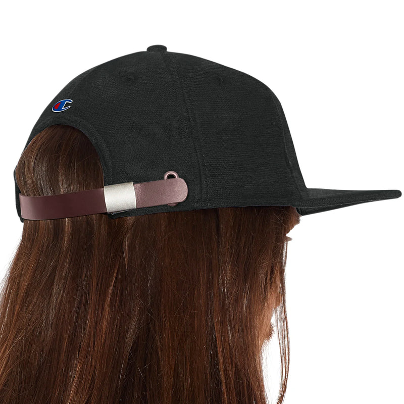 Reverse Weave Baseball Hat (Black)