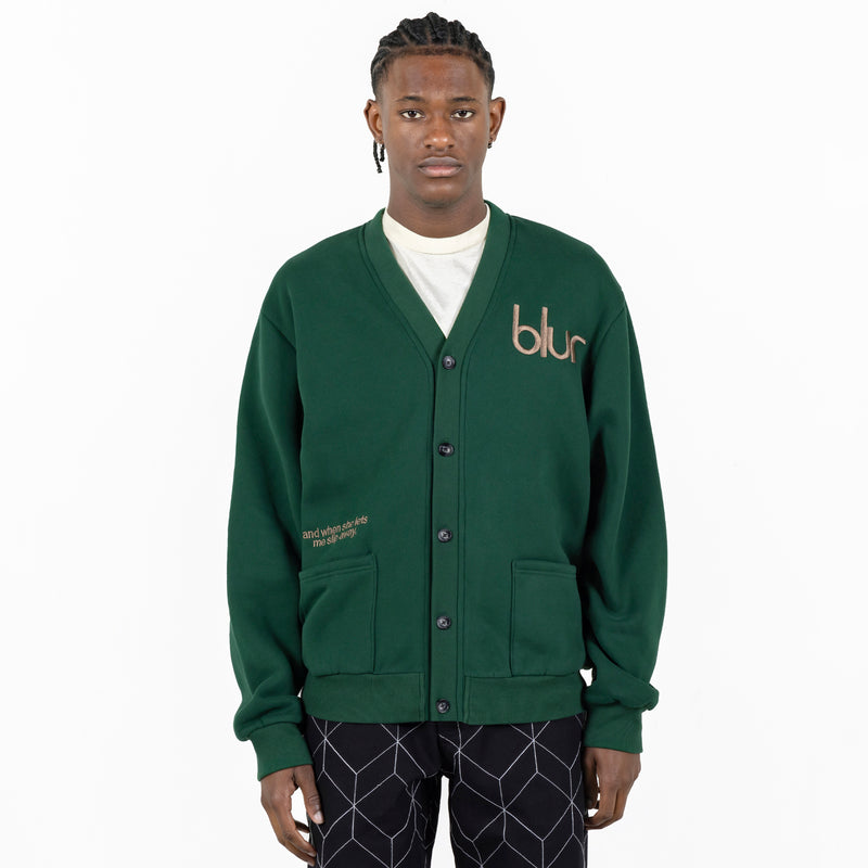 Pleasures x Blur Cardigan (Green)