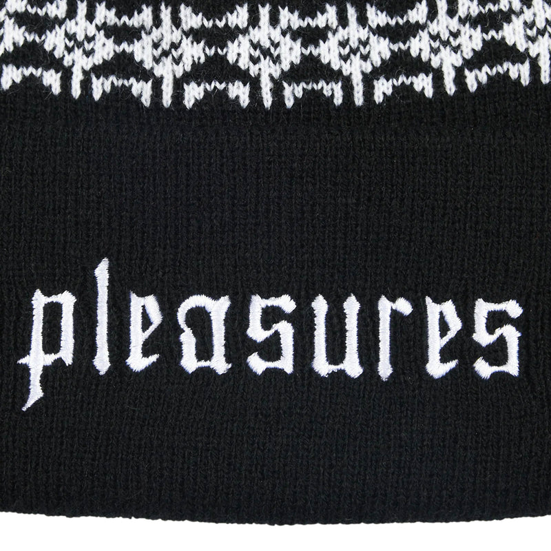 WIRE JACQUARD BEANIE (Black)