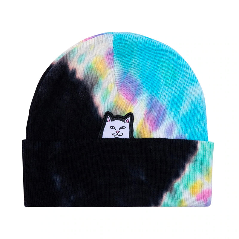 Lord Nermal Beanie (Black / Rainbow Tie Dye)