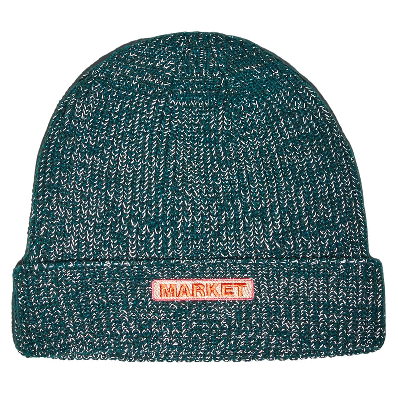 REFLECTIVE BAR LOGO BEANIE (Green)