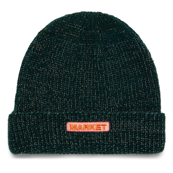 REFLECTIVE BAR LOGO BEANIE (Green)