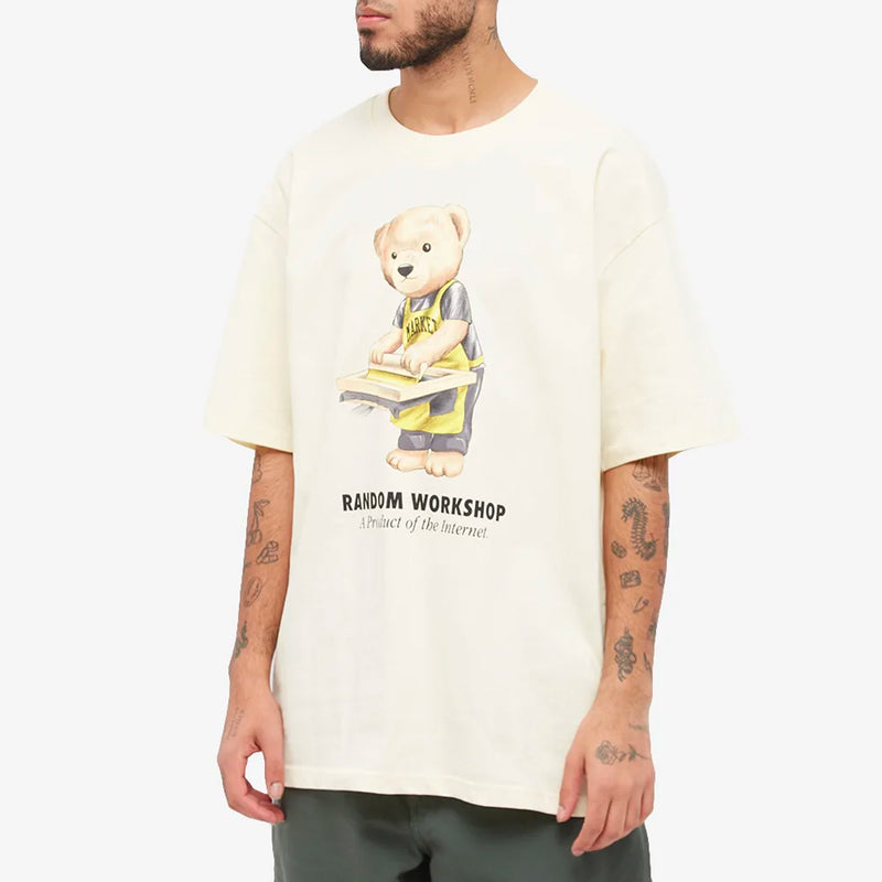 RANDOM WORKSHOP BEAR TEE (Cream)