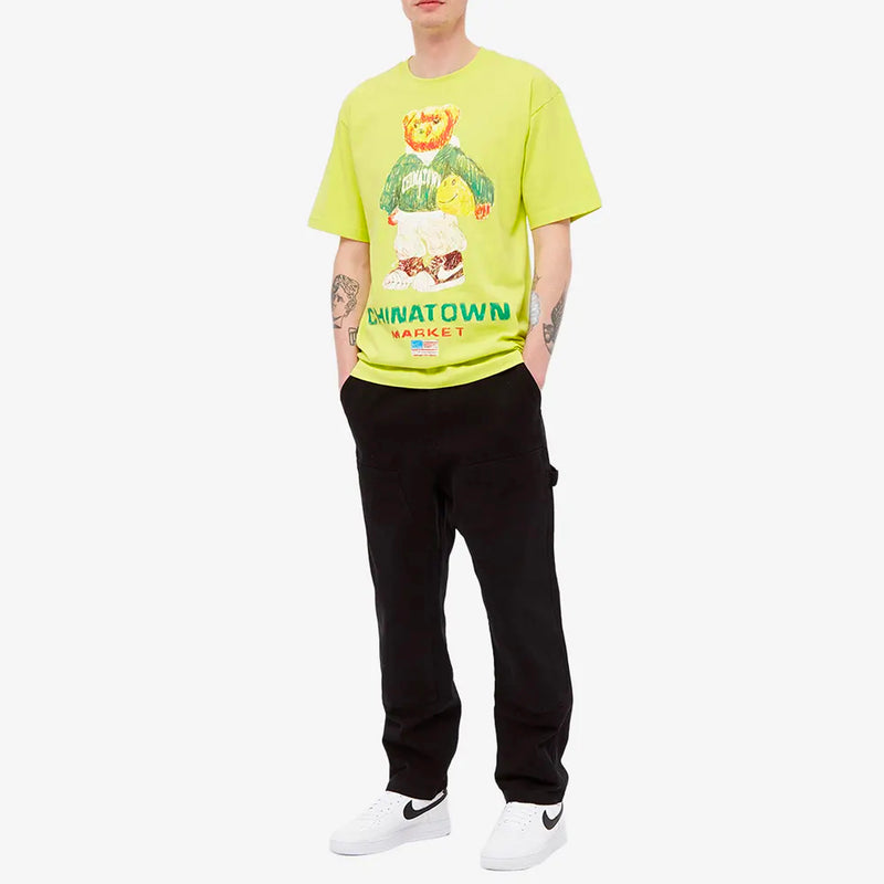 Bear Sketch Tee (Lime Yellow)