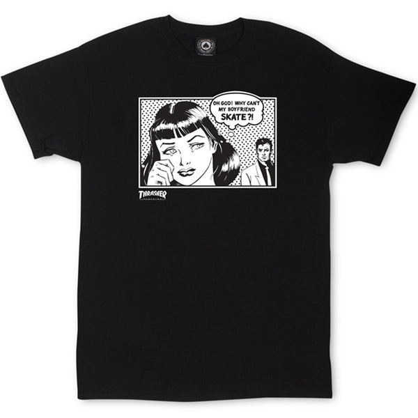 Thrasher Boyfriend Tee (Black)