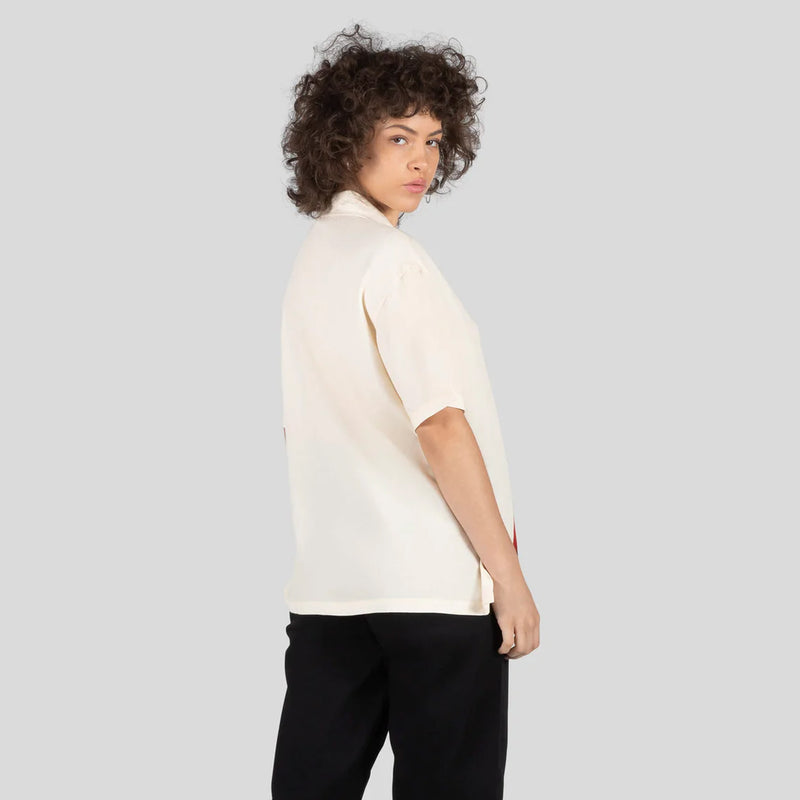 Women's Billiards S/S Woven Top