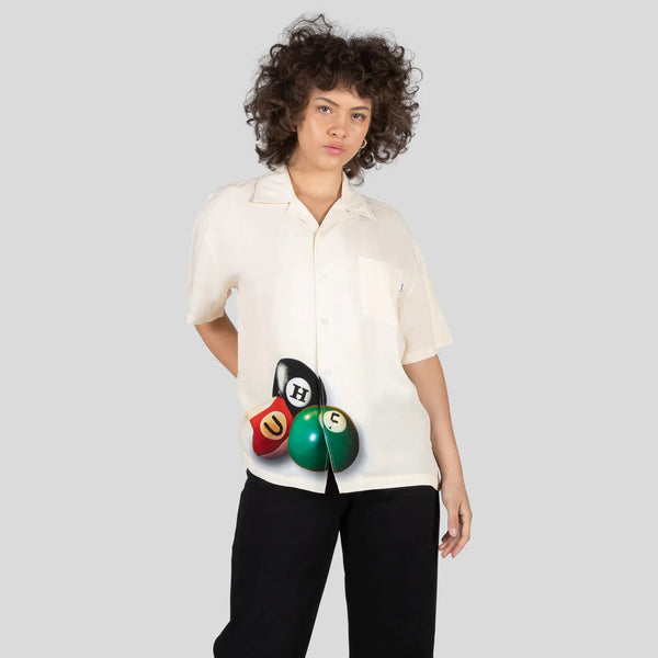 Women's Billiards S/S Woven Top