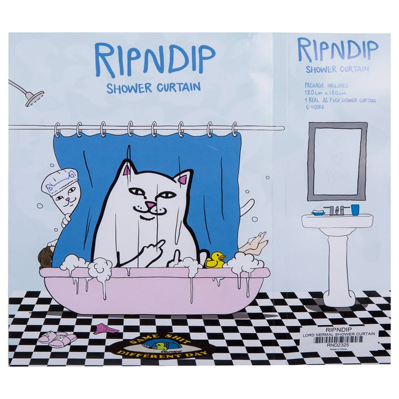 RIPNDIP Lord Nermal Shower Curtain