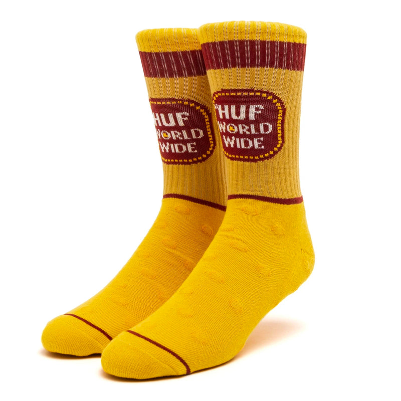 HUF Brown Bag Sock (Yellow)