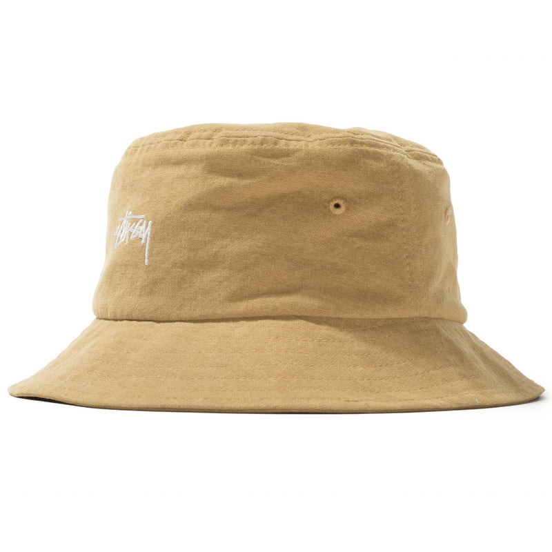 Stussy Stock Canvas Bucket Hat (Yellow)