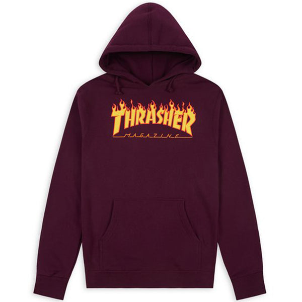 Flame Logo Hoodie (Maroon)