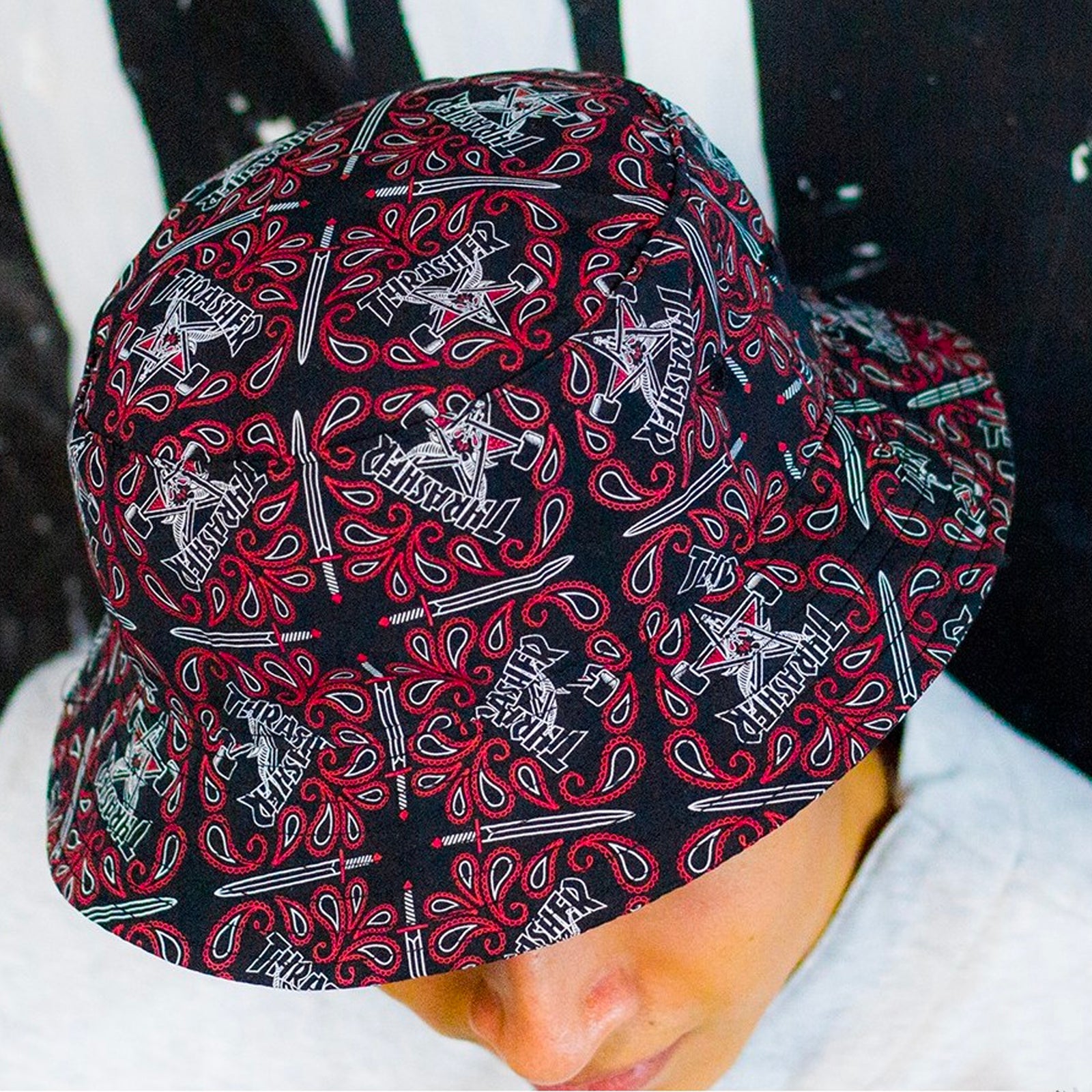 帽子 kith deconstructed bandana bucket hat Buy Kith Deconstructed Bandana Bucket Hat 'Red' - KH5910 110
