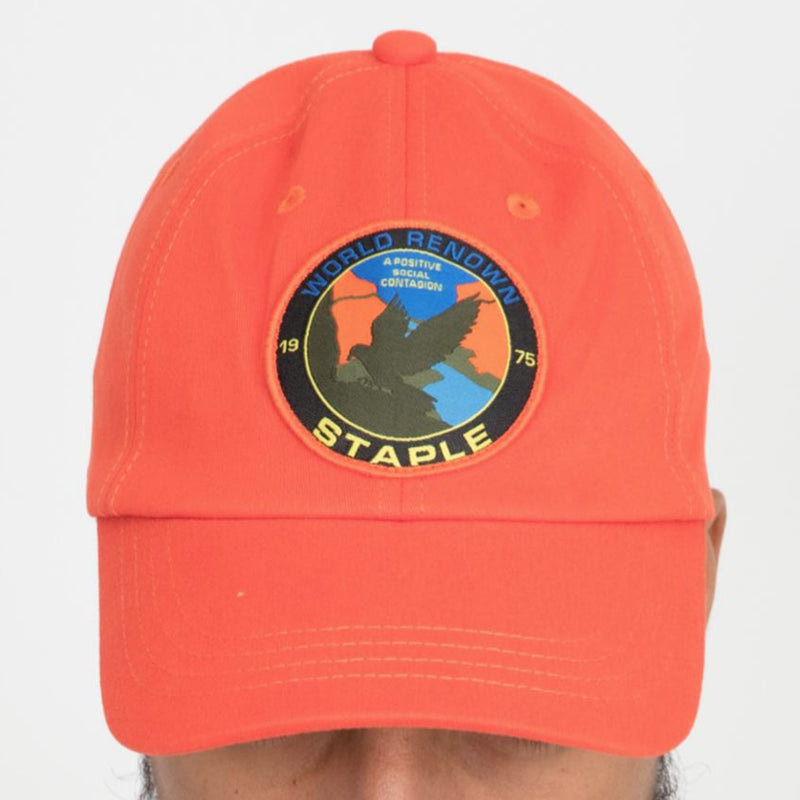 Staple Pigeon Field Tech Logo Dad Hat (Orange)