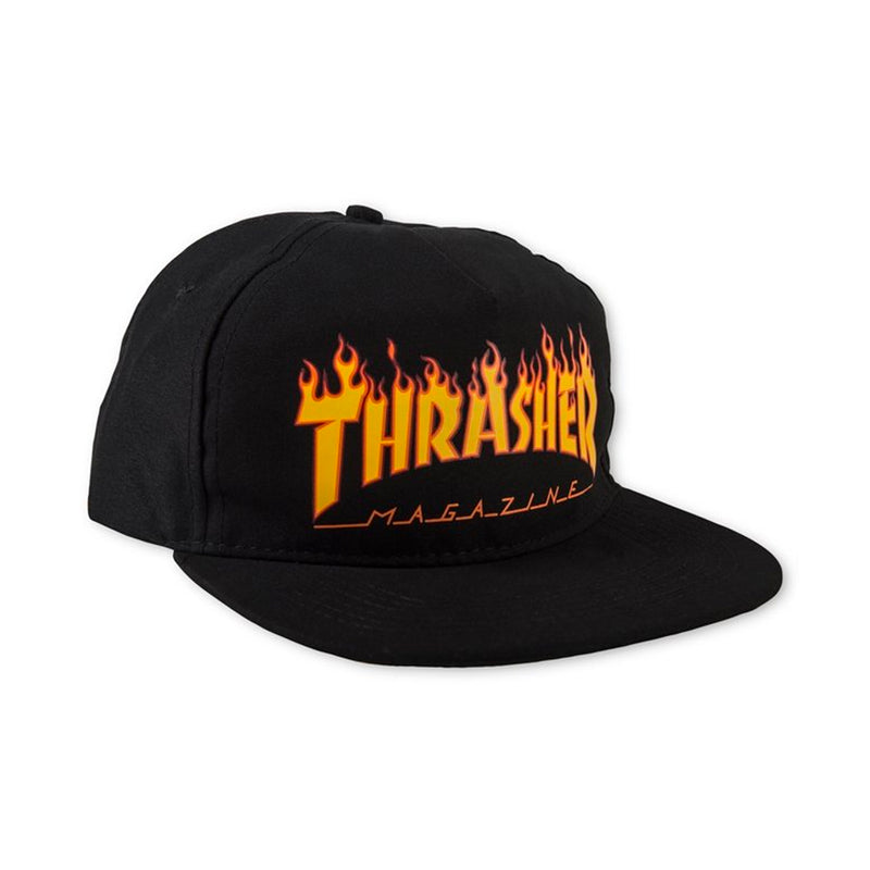 Flame Snapback (Black)