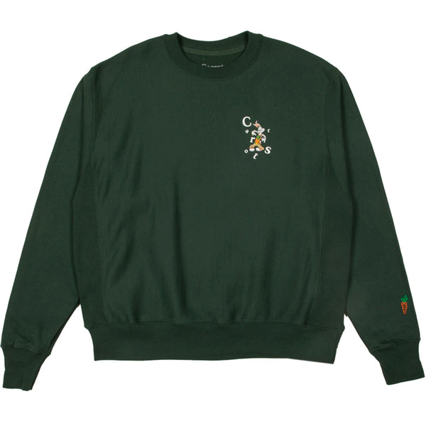 Looney Tunes Wordmark Sweatshirt (Forest Green)