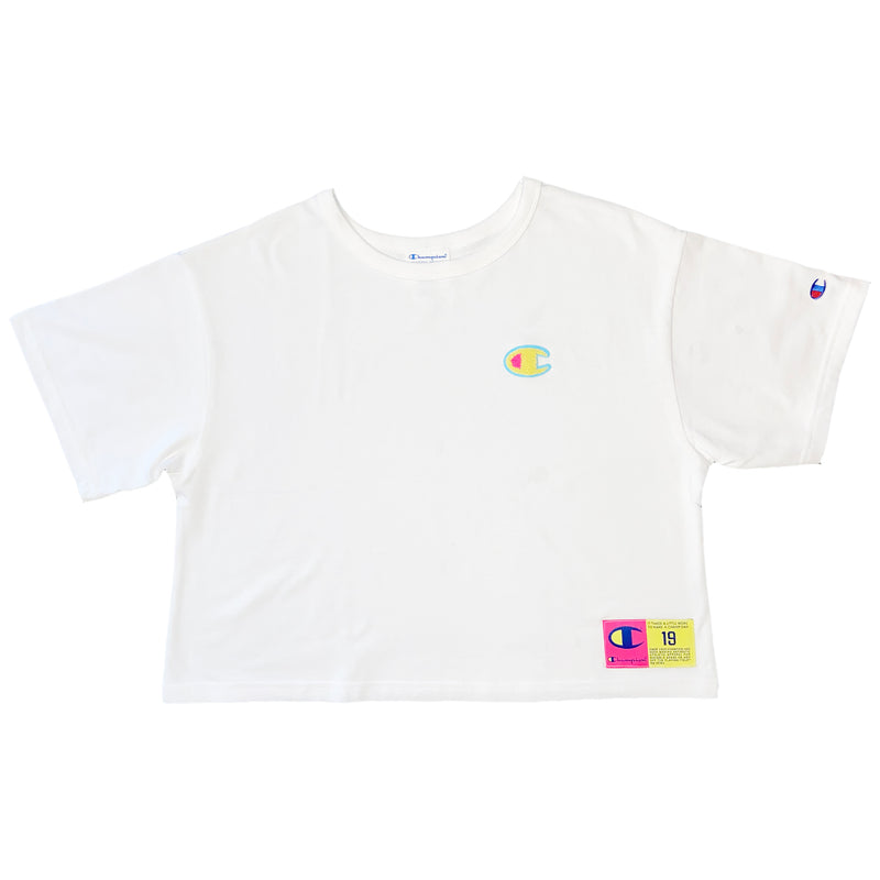 Women's Jocktag Cropped Tee (White)