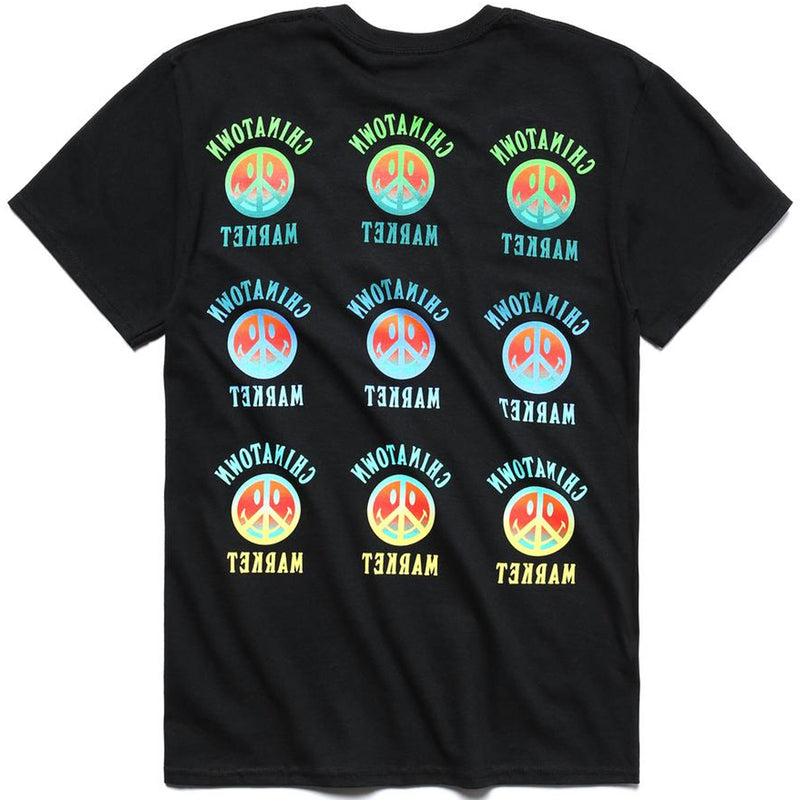 Peace Smiley Gradient Tee (Black)