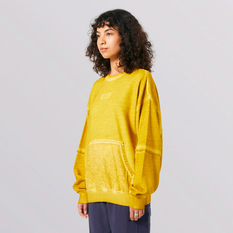 DISTRESS DOUBLE SLEEVE WASH CREW