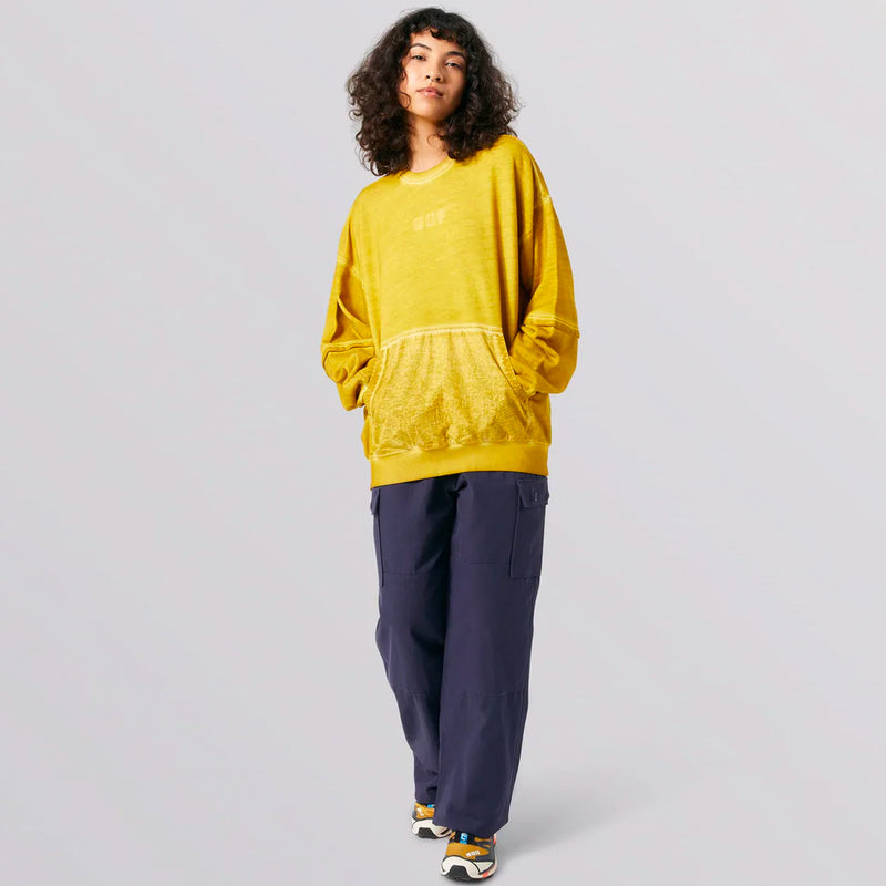 DISTRESS DOUBLE SLEEVE WASH CREW