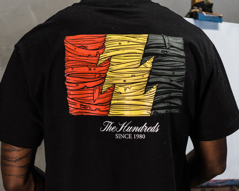 The Hundreds X Blue The Great Wrapped Flag Tee