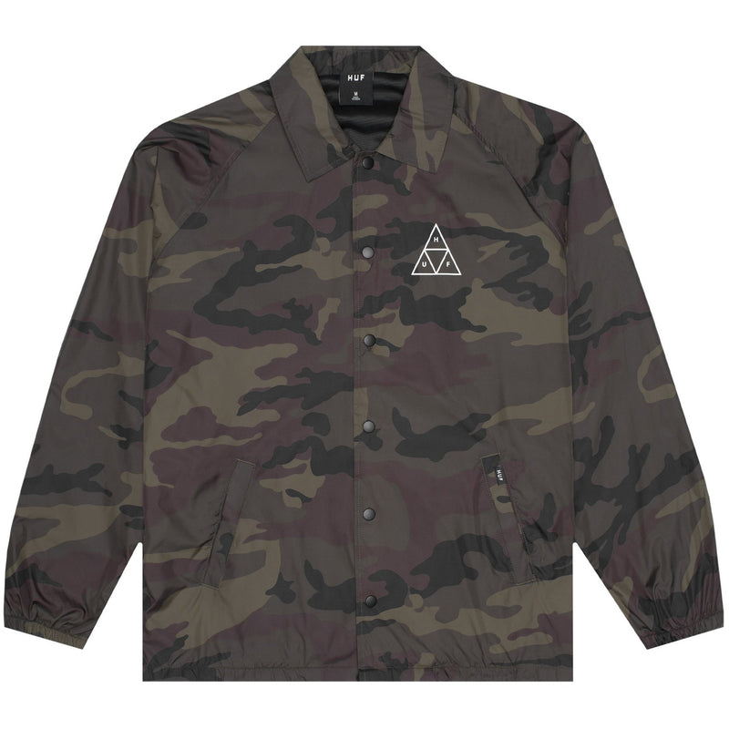 HUF Essentials TT Coaches Jacket (Woodland)