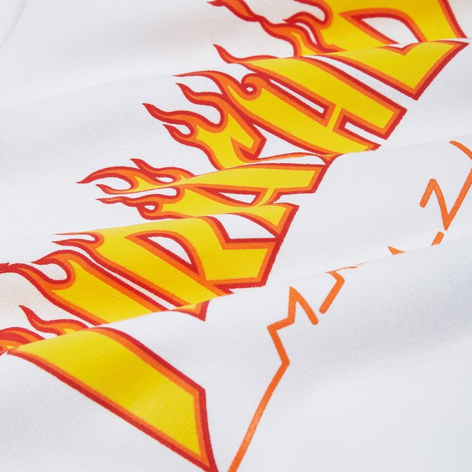 Flame Logo Hoodie (White)