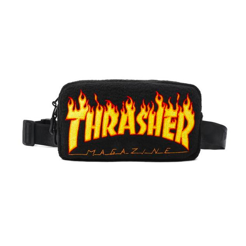 Thrasher Flame Fleece Waist Bag