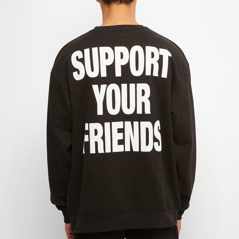 Smiley Friends Sweatshirt (Black)