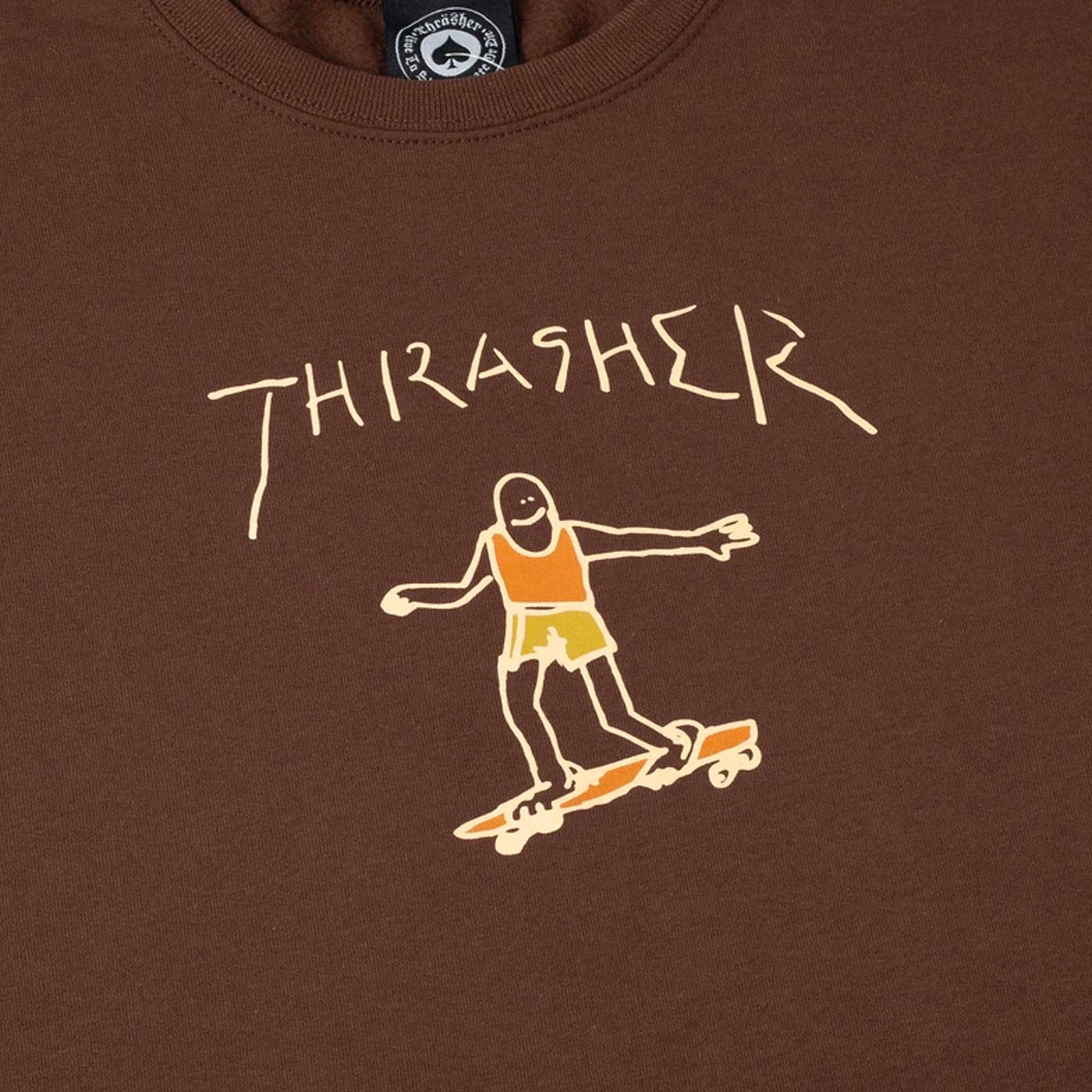 Thrasher Magazine Mark Gonzales GONZ SAD LOGO CREW NECK