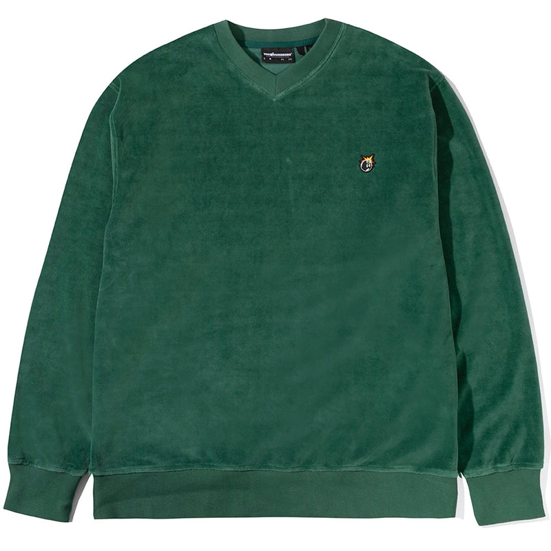 Mascot V-Neck Sweatshirt (Green)