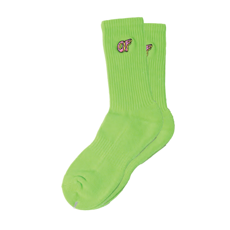 Woven Socks (Neon Green)
