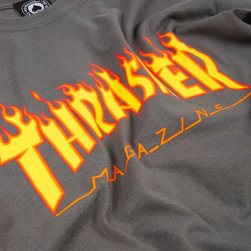 Flame Logo Tee (Charcoal)