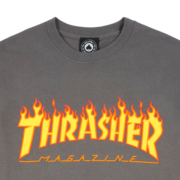 Flame Logo Tee (Charcoal)