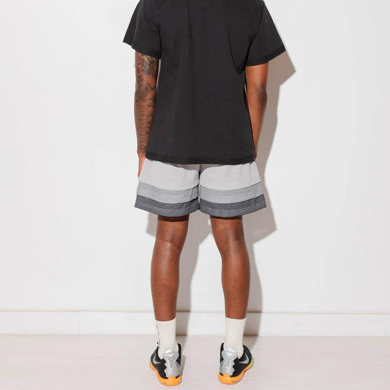 Triple Hem Shorts (Gradient Grey)