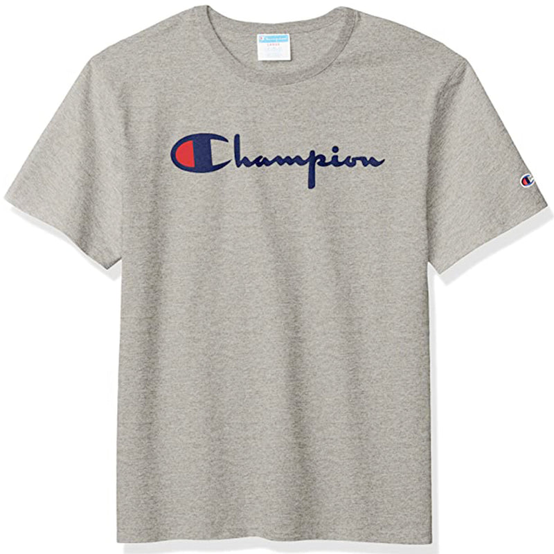 Heritage Flock Script Logo Tee (Grey)