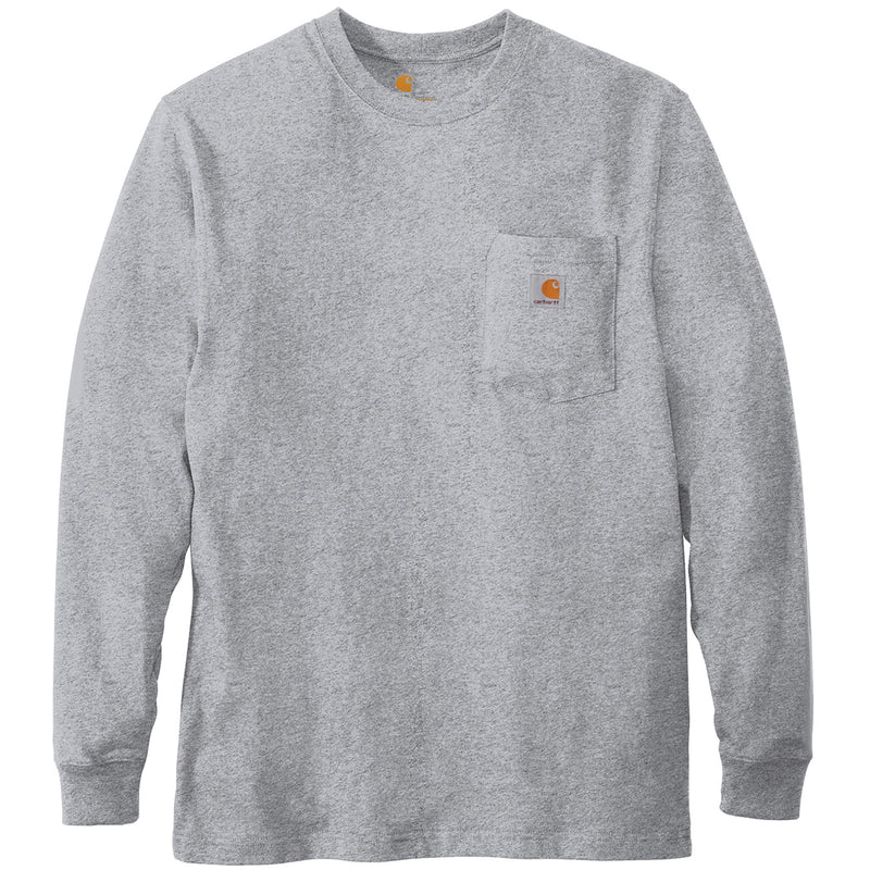 Workwear Pocket LS Tee (Heather Grey)