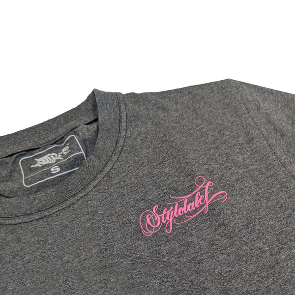 Cursive logo tee (PINK)