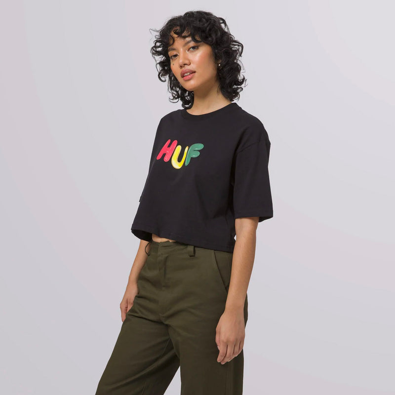 Women's GUMMED CROP TEE