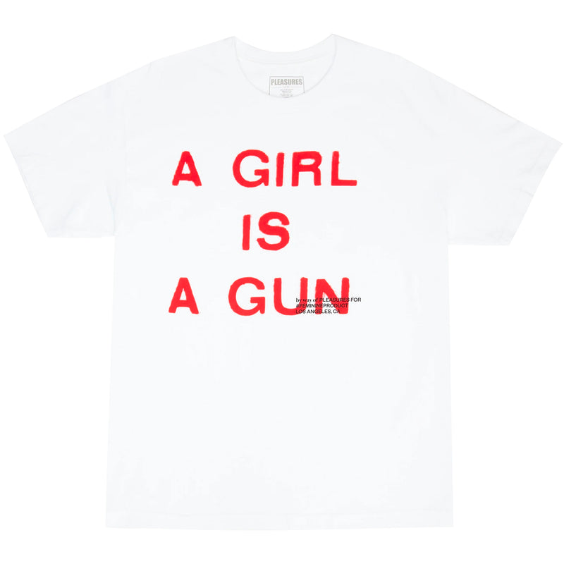 Girl Is A Gun Tee (White)