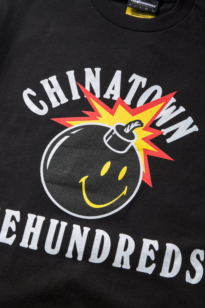 Chinatown Market X The Hundreds Happy Adam Tee (Black)