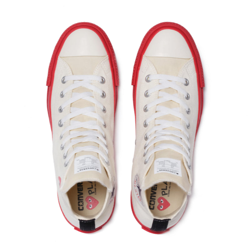 PLAY COMME DES GARÇONS Converse Chuck Taylor High (White) – Capsul