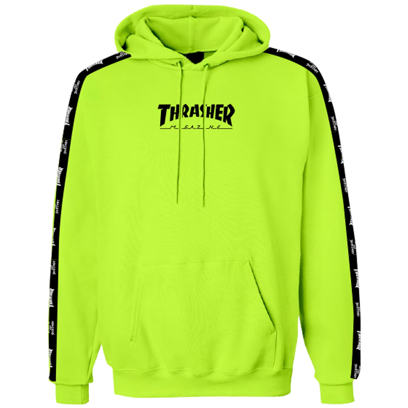 パーカー・フーディ THRASHER city graphic hoodie neon TR2301HD03NE Thrasher Double Flame Neon Logo Hoodie Black