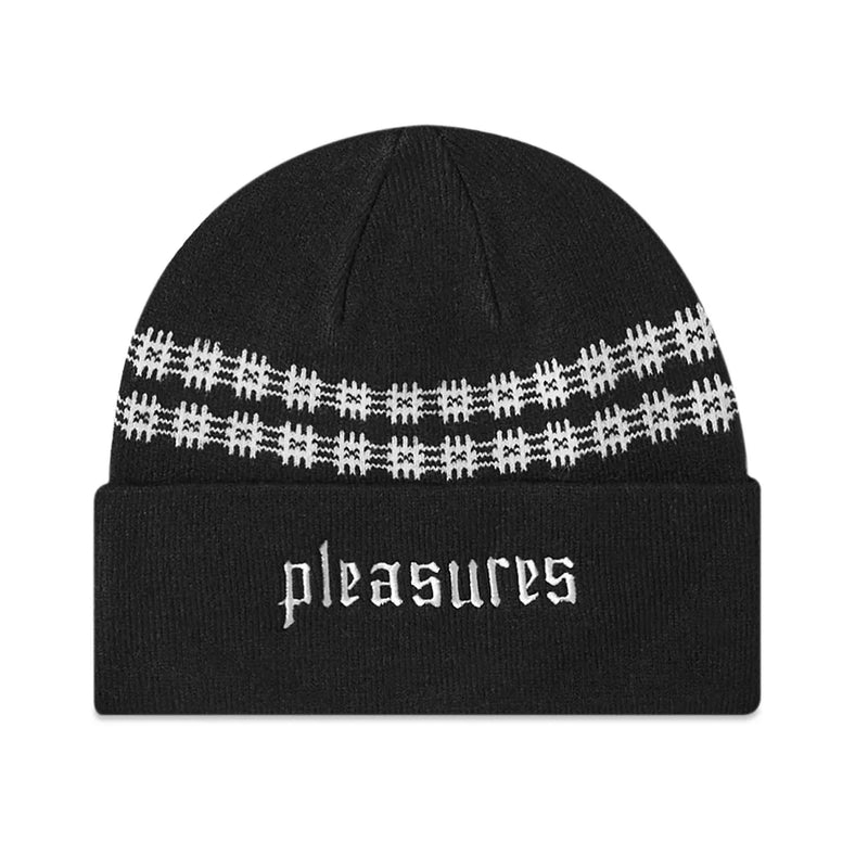 WIRE JACQUARD BEANIE (Black)