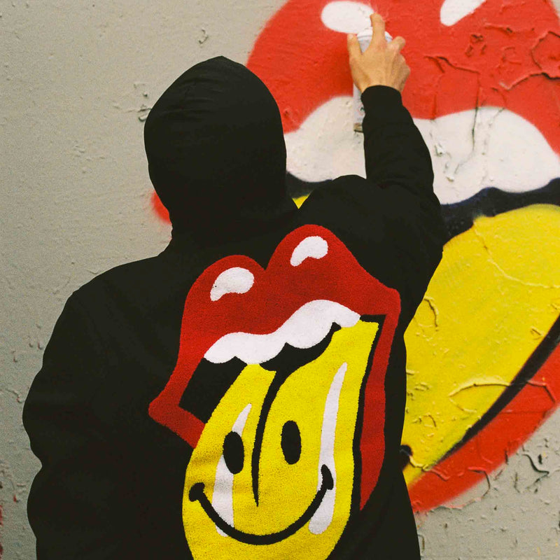 Smiley Market Rolling Stones Chenille Garage Jacket