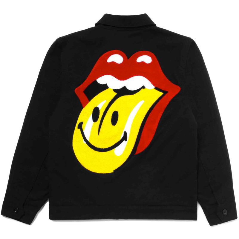 Smiley Market Rolling Stones Chenille Garage Jacket