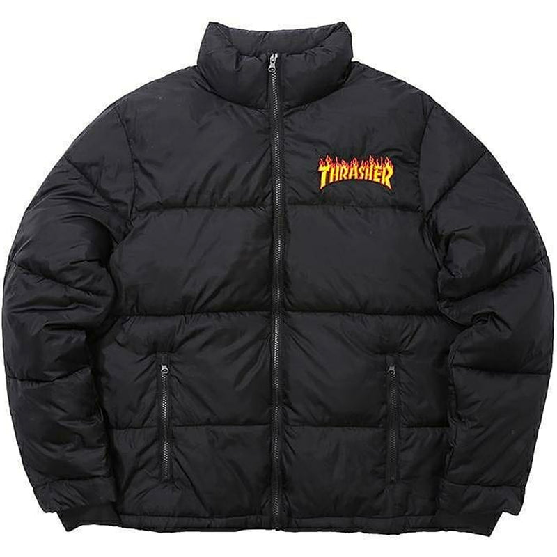 Flame Bandana Puffer Jacket